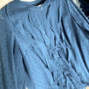Long sleeve blouse with sparkle detail